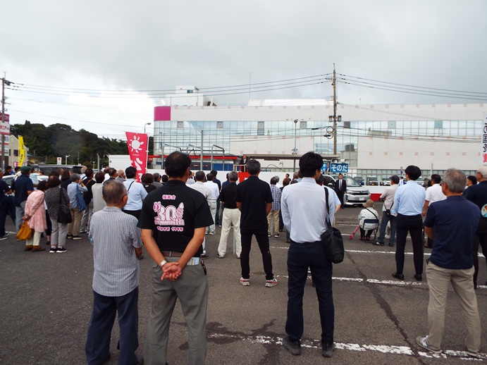 そのだ修光候補　街頭演説会の写真