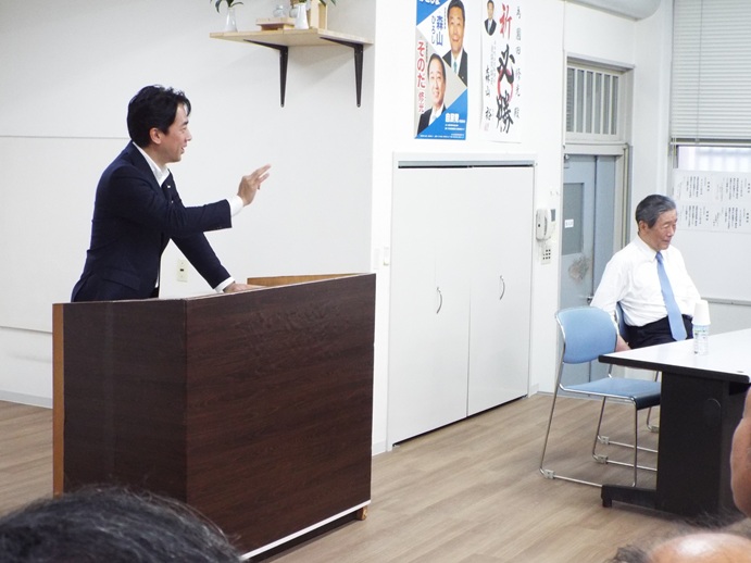 そのだ修光候補個人演説会の写真