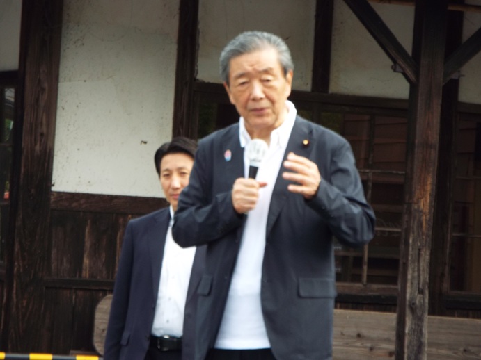 参議院議員選挙応援の写真