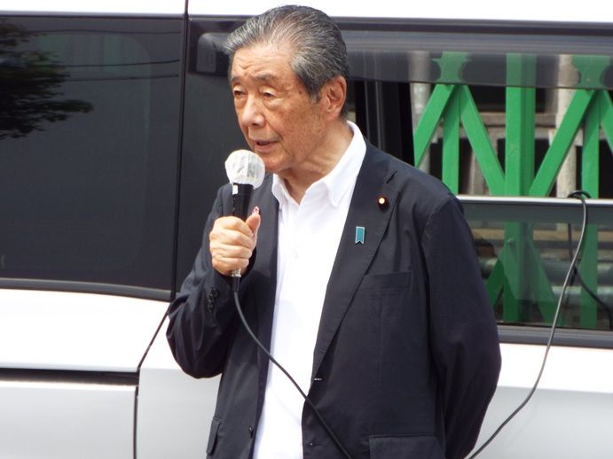 参議院議員選挙応援の写真