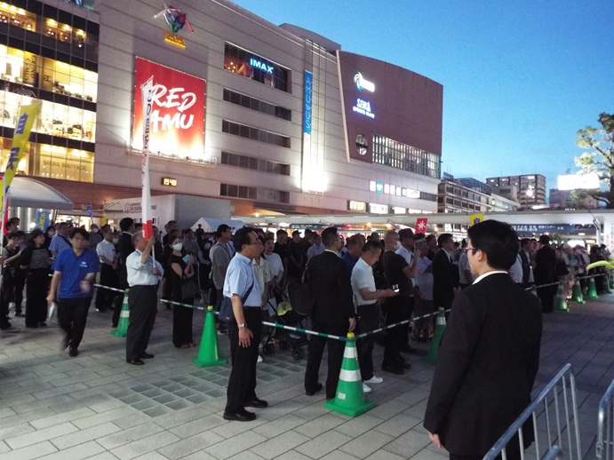 参議院議員選挙応援の写真
