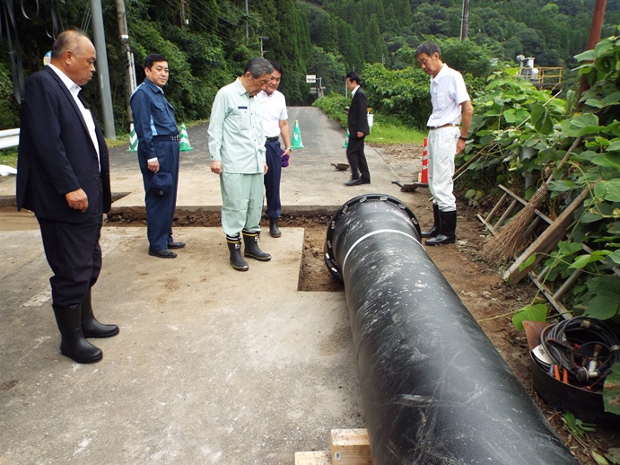8/9～8/10　災害現場視察の写真