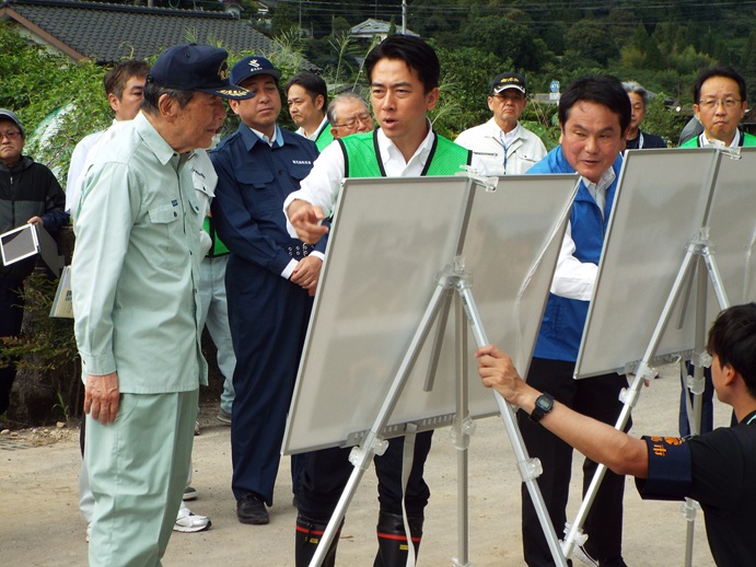 8/26 霧島地区災害現場視察の写真