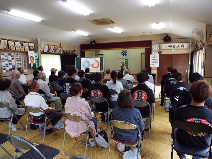 国分木原地区ミニ国政報告会の写真