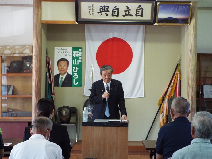 福沢地区ミニ国政報告会の写真