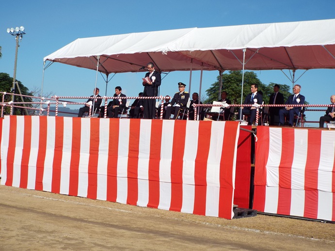 自衛隊国分駐屯地創立70周年及び第12普通科連隊創隊74周年記念観閲式の写真