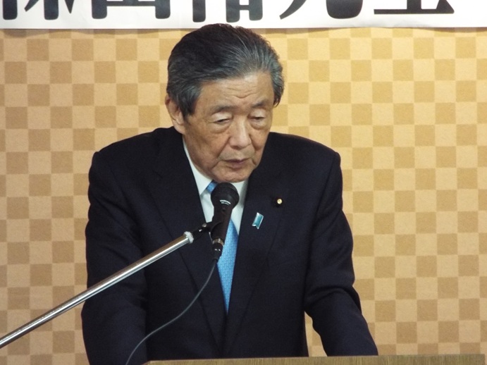 建設業協会曽於支部国政報告会の写真