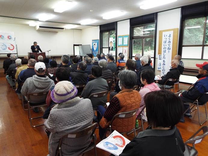肝付町川上地区ミニ国政報告会の写真