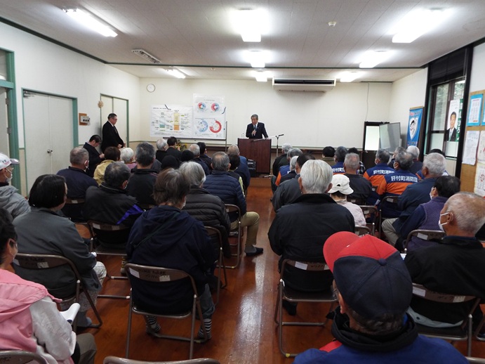 肝付町川上地区ミニ国政報告会の写真