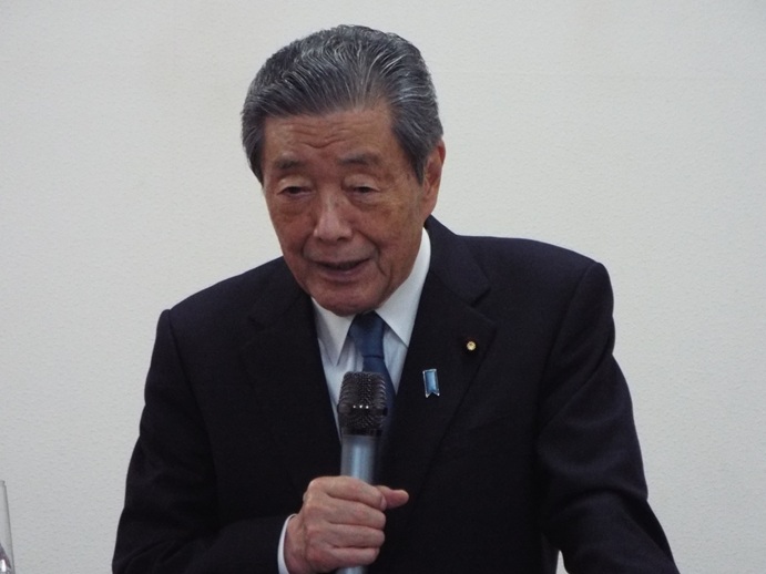 肝付町川上地区ミニ国政報告会の写真