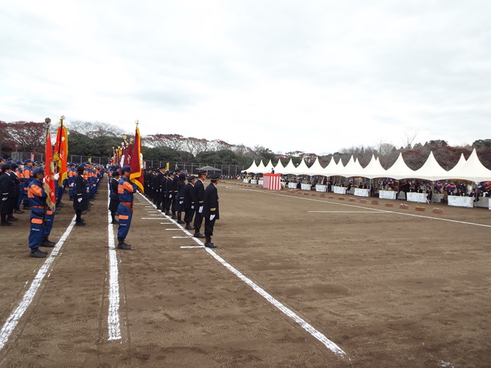 肝付町消防出初式の写真