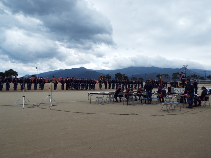 東串良町消防出初式の写真