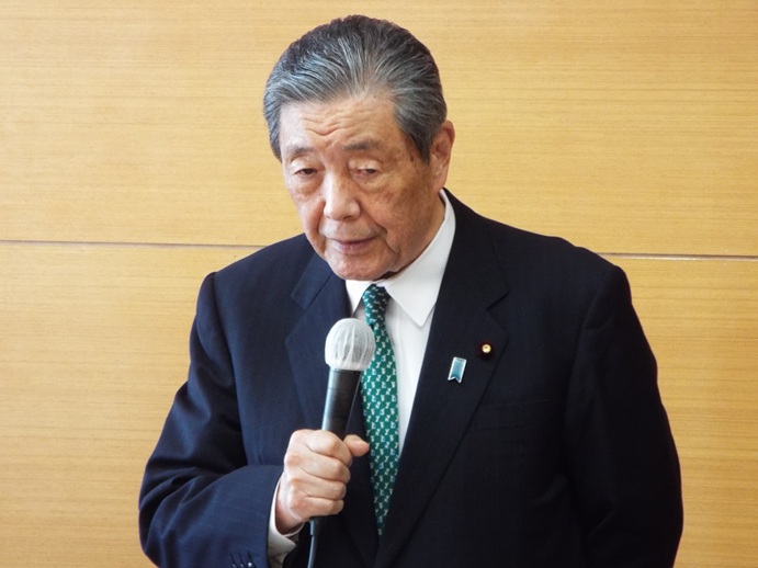 自民党鹿児島県連執行部選対常任委員会合同会議の写真