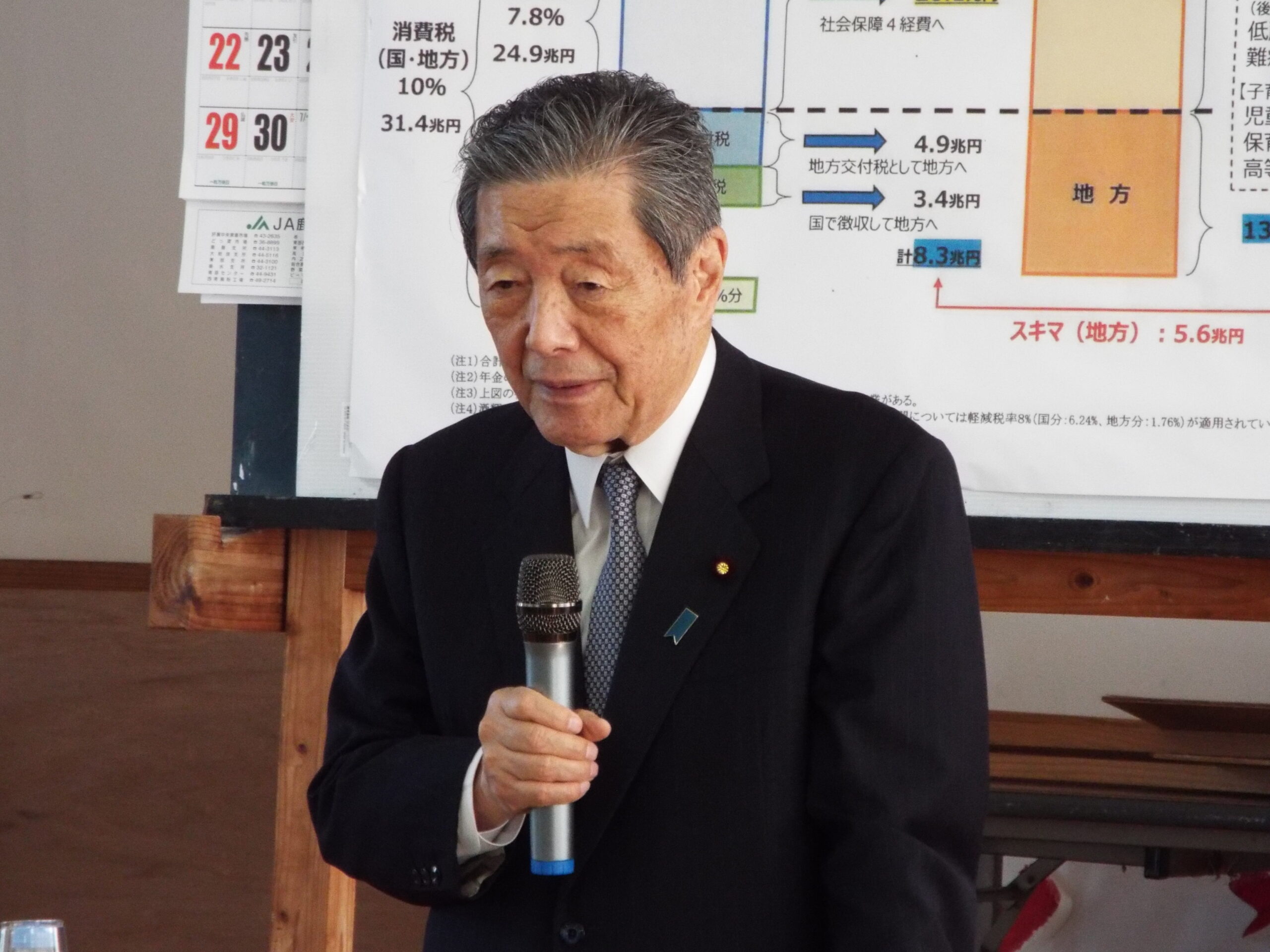 大泊公民館ミニ国政報告会の写真