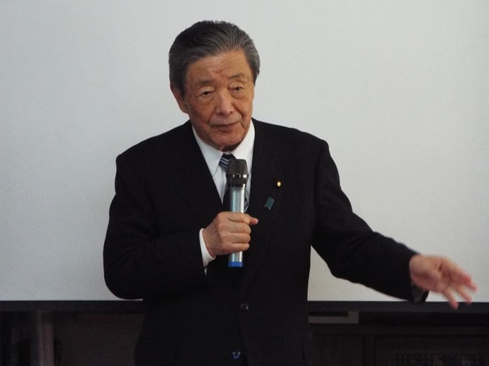 霧島市国分福島地区ミニ国政報告会の写真